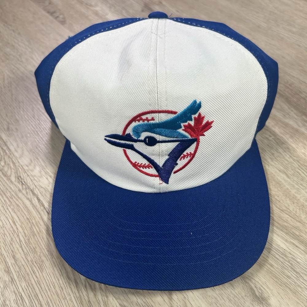 VTG Toronto Blue Jays Snapback Hat MLB Baseball Todd Fletcher Blue White Cap